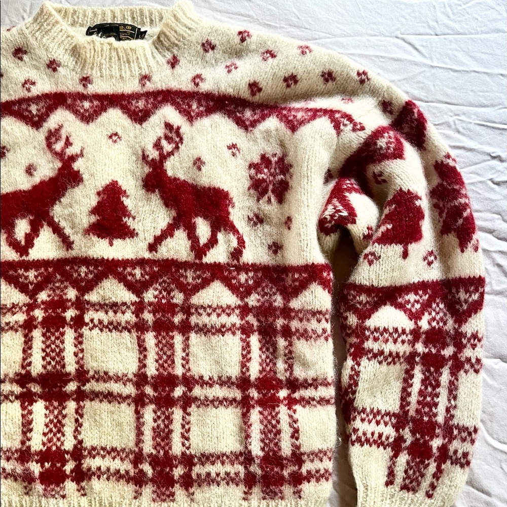 Vintage Eddie Bauer 100% Wool Sweater